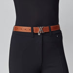 Yagya Signature Belt Brown Silver - Yagya - Equiluxe Tack