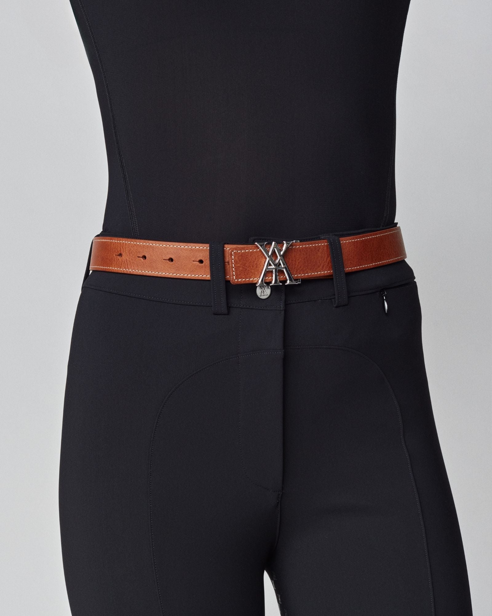 Yagya Signature Belt Brown Silver - Yagya - Equiluxe Tack