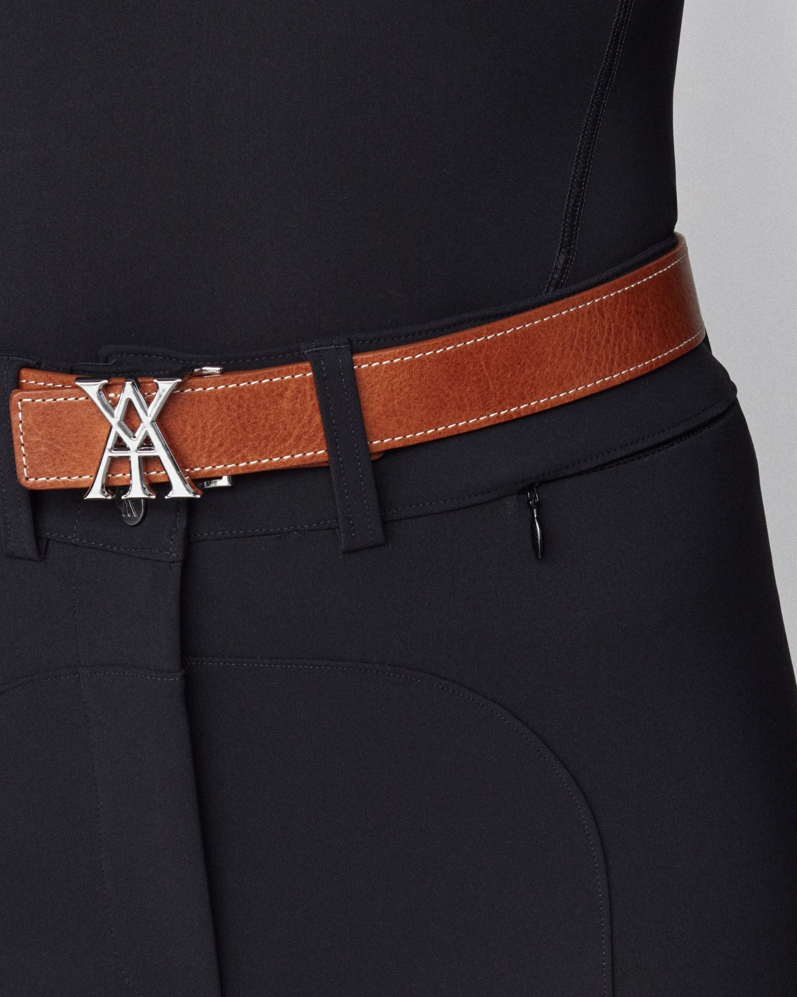 Yagya Signature Belt Brown Silver - Yagya - Equiluxe Tack