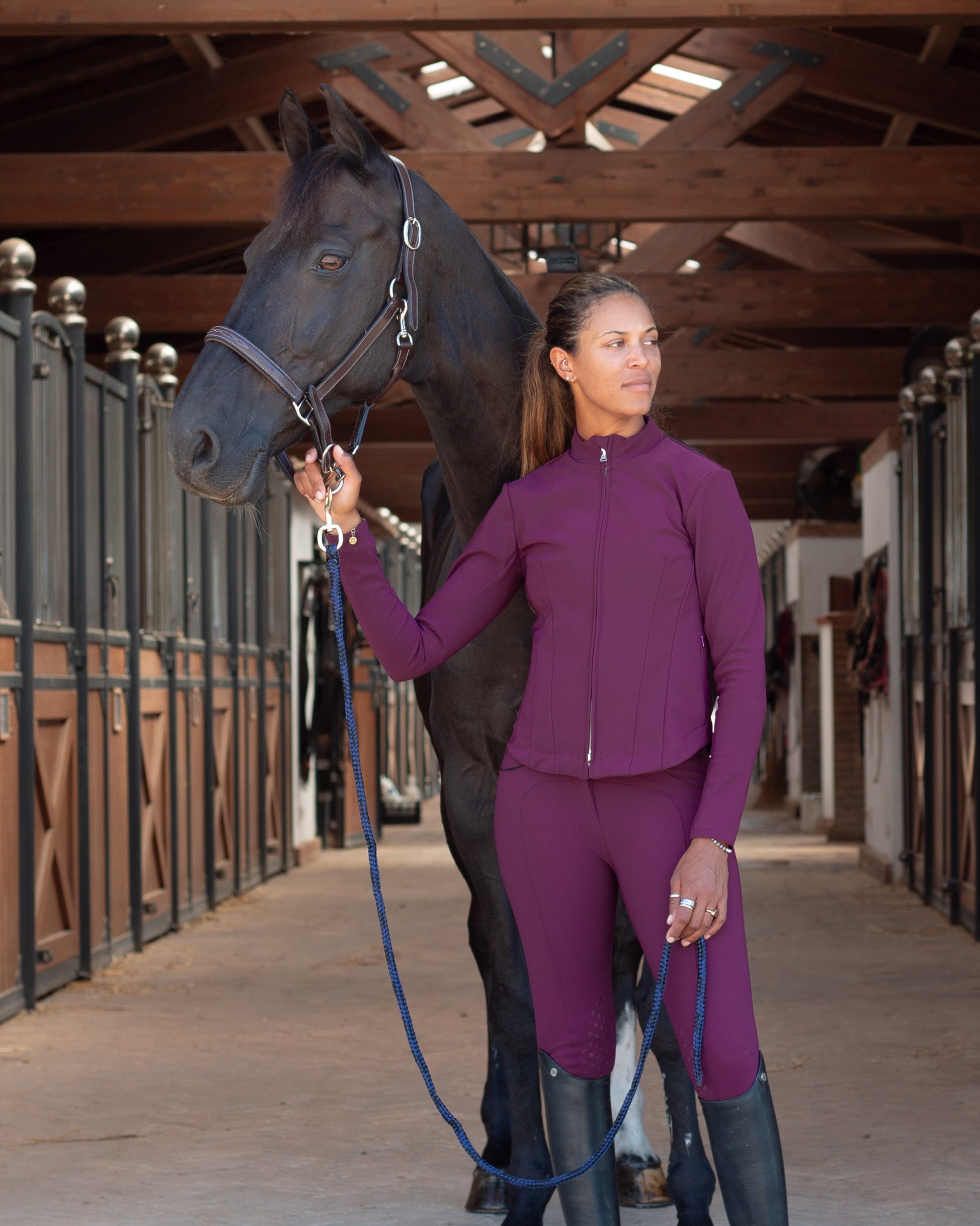 Yagya Signature Riding Jacket Burgundy - Yagya - Equiluxe Tack