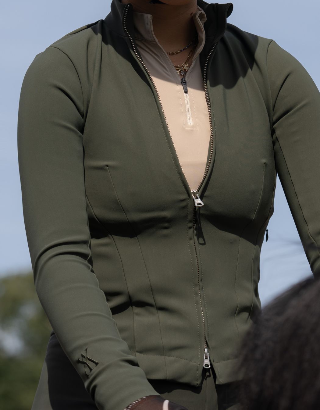 Yagya Signature Riding Jacket Green - Yagya - Equiluxe Tack