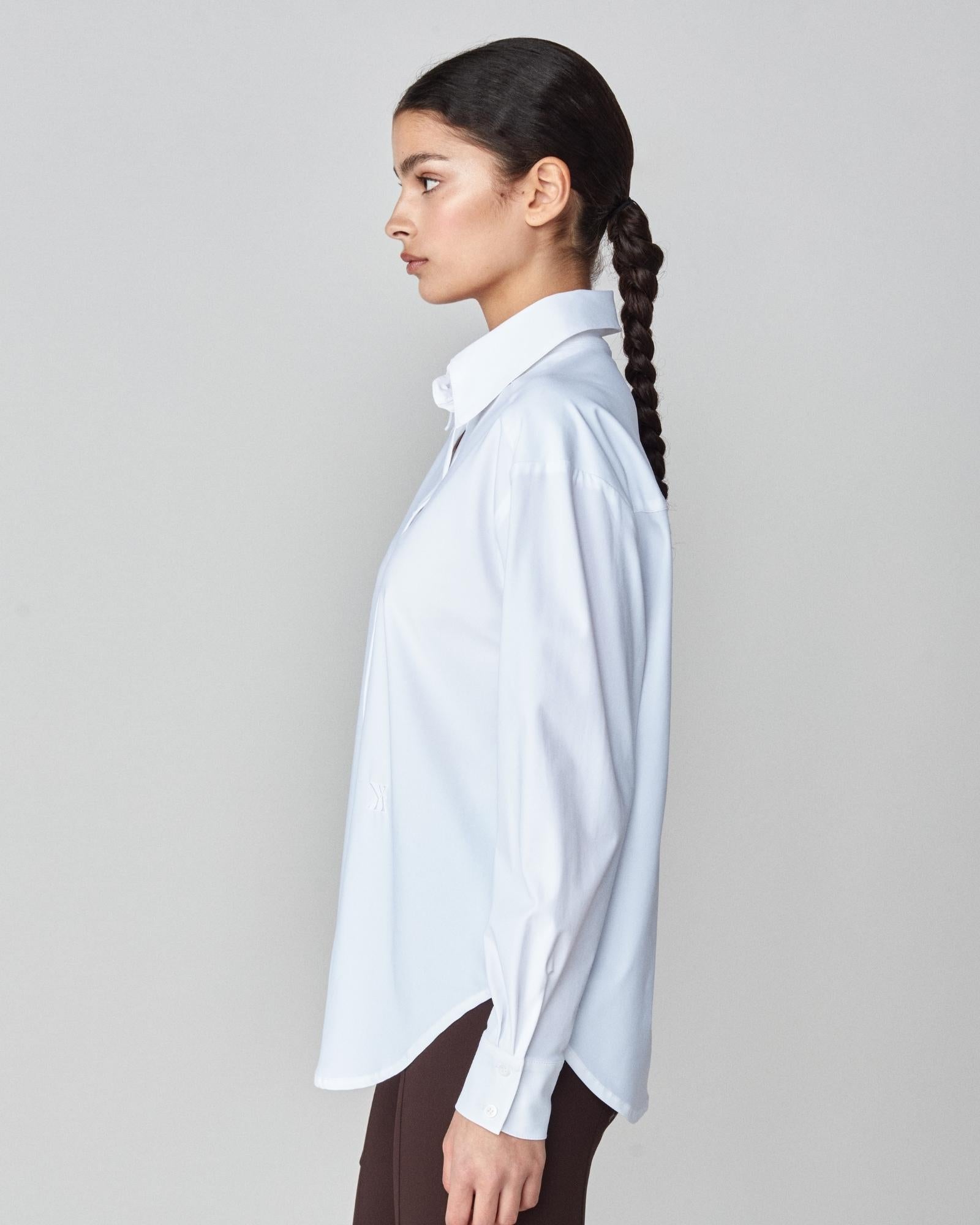 Yagya Stretchy Riding Shirt White - Yagya - Equiluxe Tack