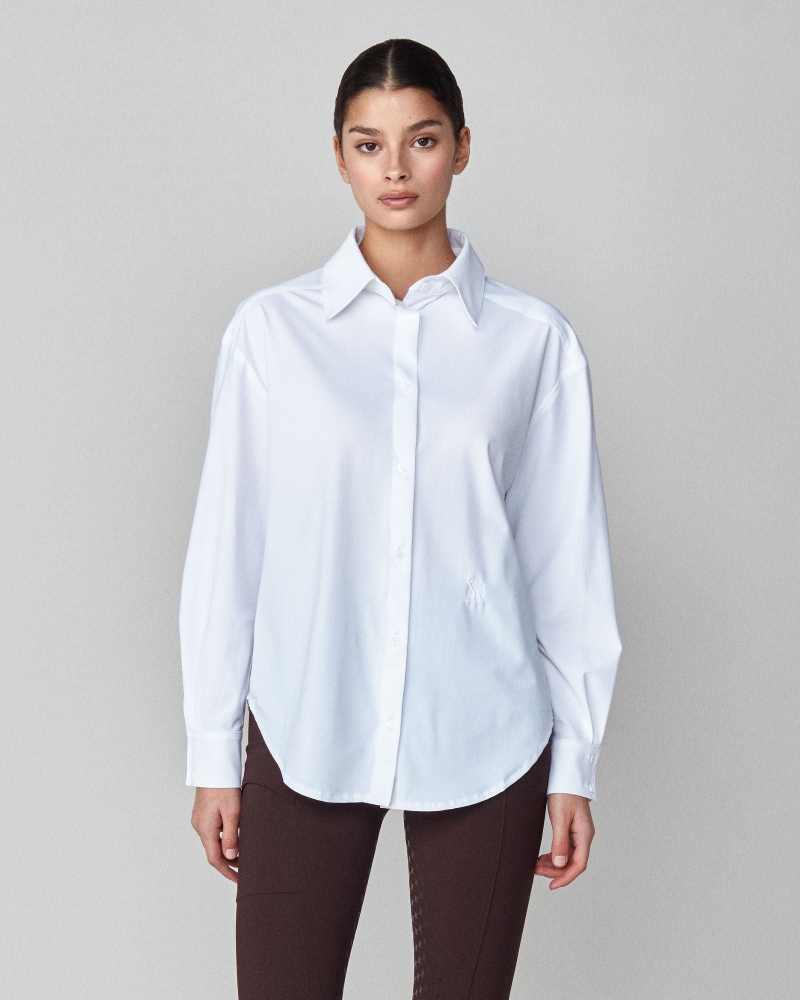 Yagya Stretchy Riding Shirt White - Yagya - Equiluxe Tack
