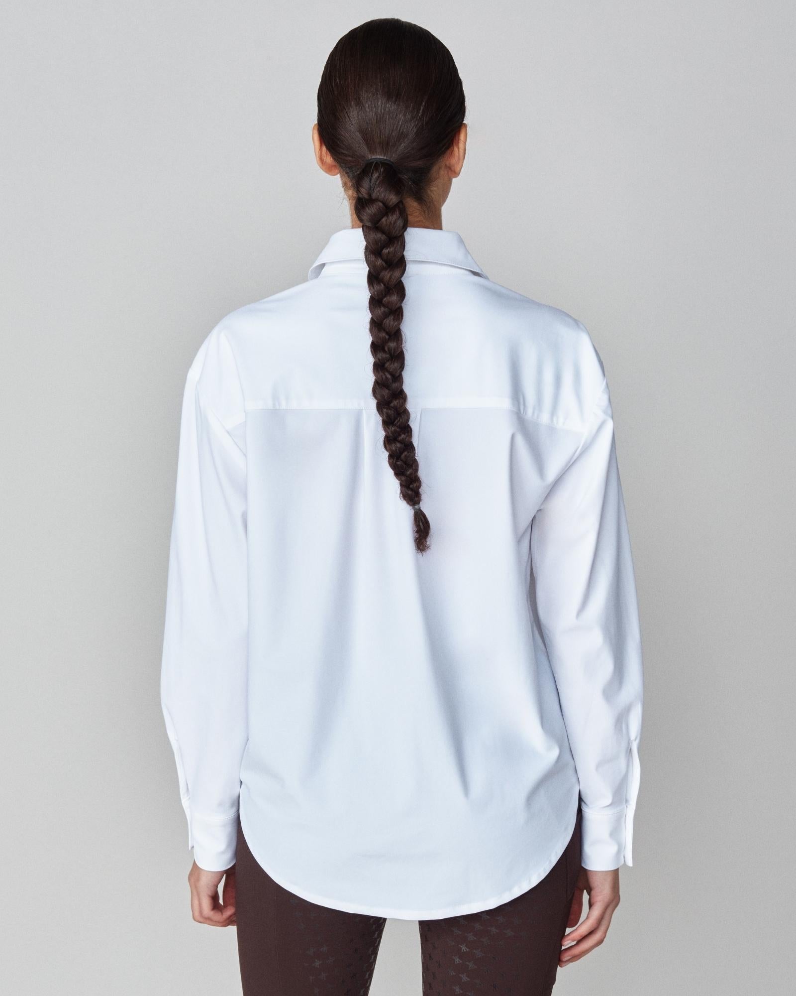Yagya Stretchy Riding Shirt White - Yagya - Equiluxe Tack