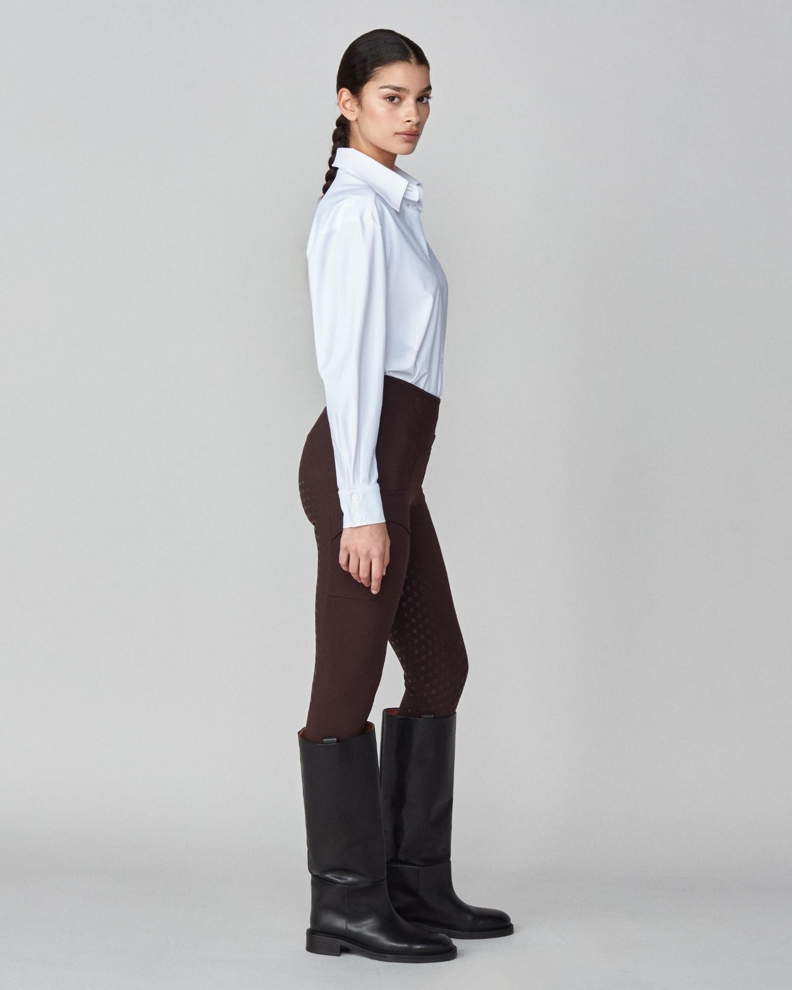 Yagya Stretchy Riding Shirt White - Yagya - Equiluxe Tack