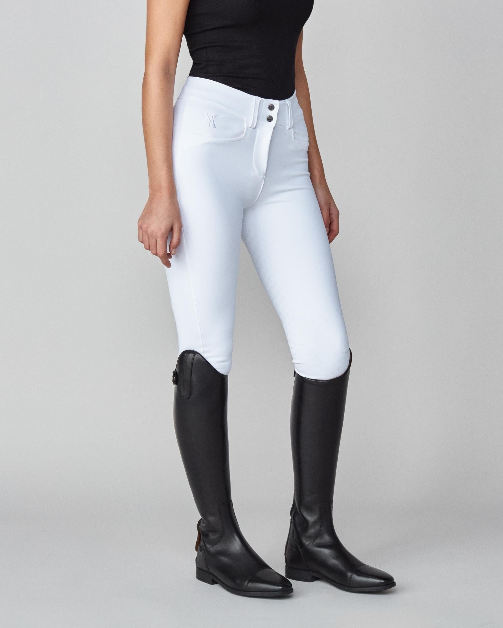 Yagya Timeless Riding Breeches - White - Yagya - Equiluxe Tack