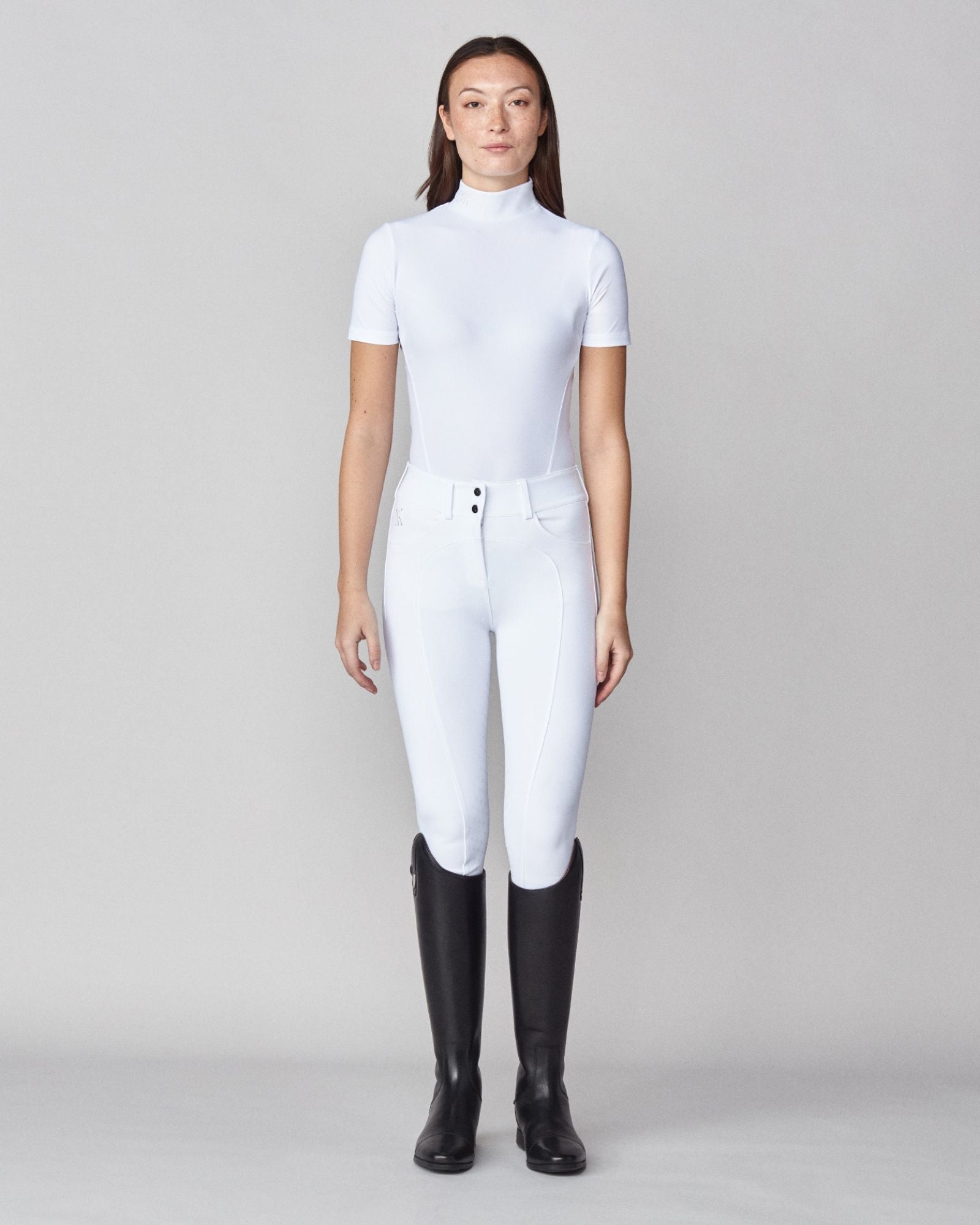 Yagya Timeless Short Sleeve Solid - White - Yagya - Equiluxe Tack