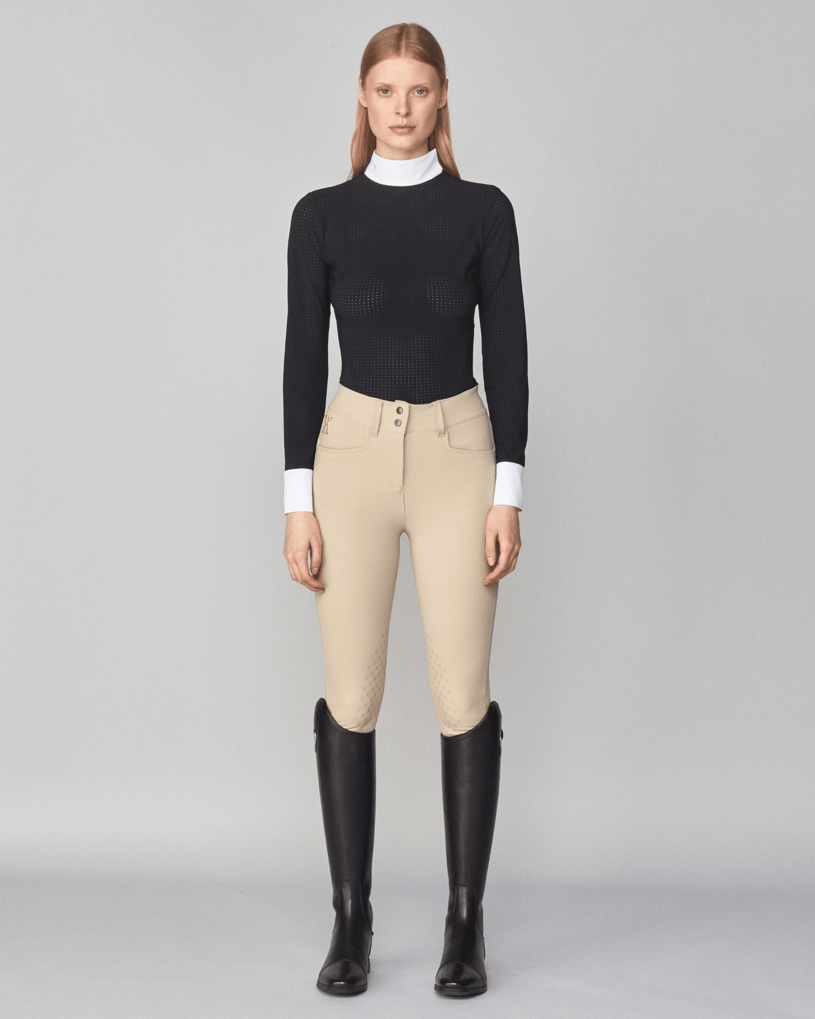 Yagya Timeless Show Shirt Mesh - Black - Yagya - Equiluxe Tack