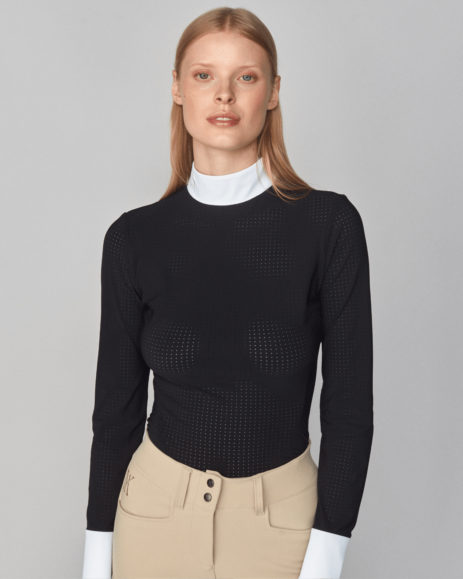 Yagya Timeless Show Shirt Mesh - Black - Yagya - Equiluxe Tack