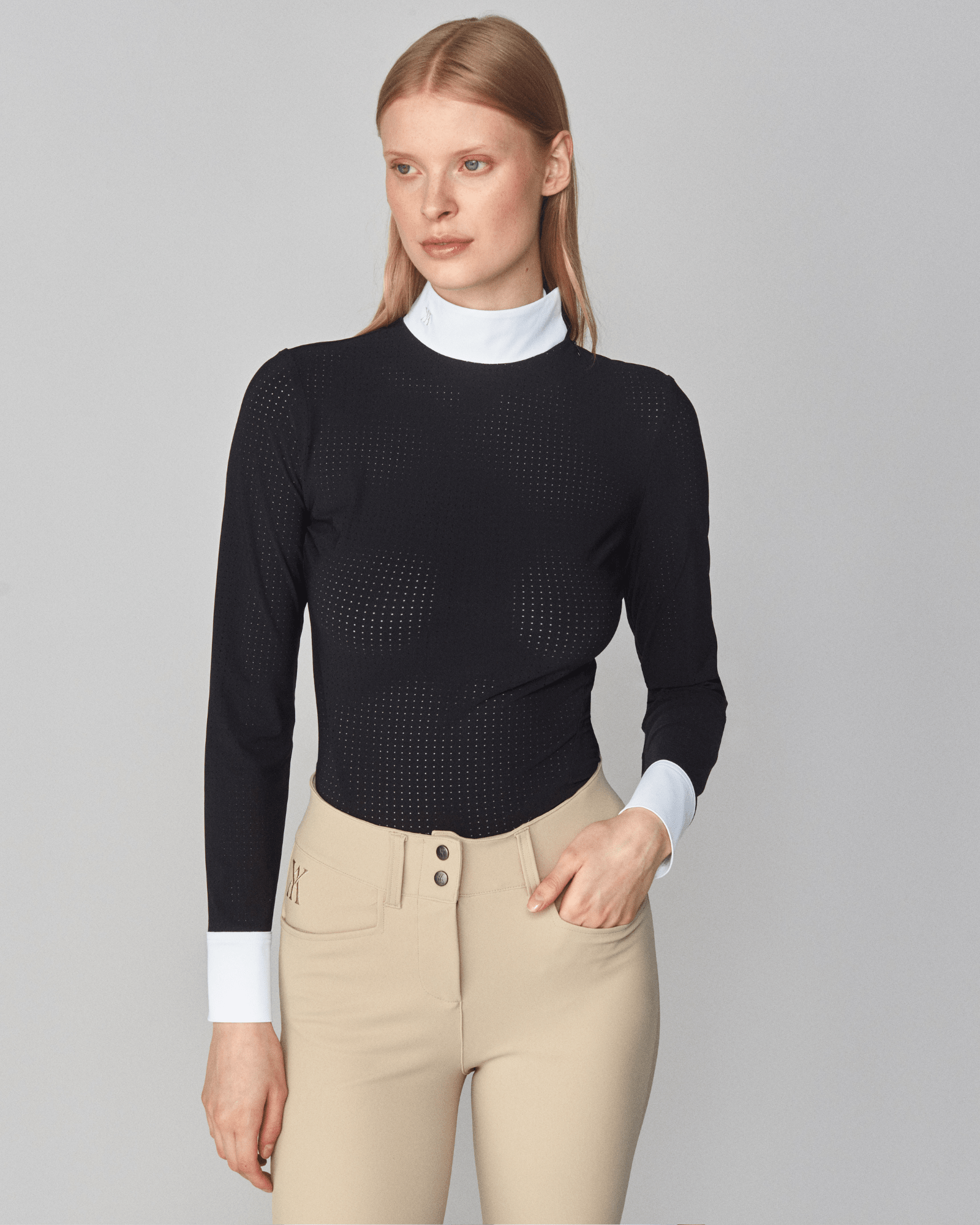 Yagya Timeless Show Shirt Mesh - Black - Yagya - Equiluxe Tack