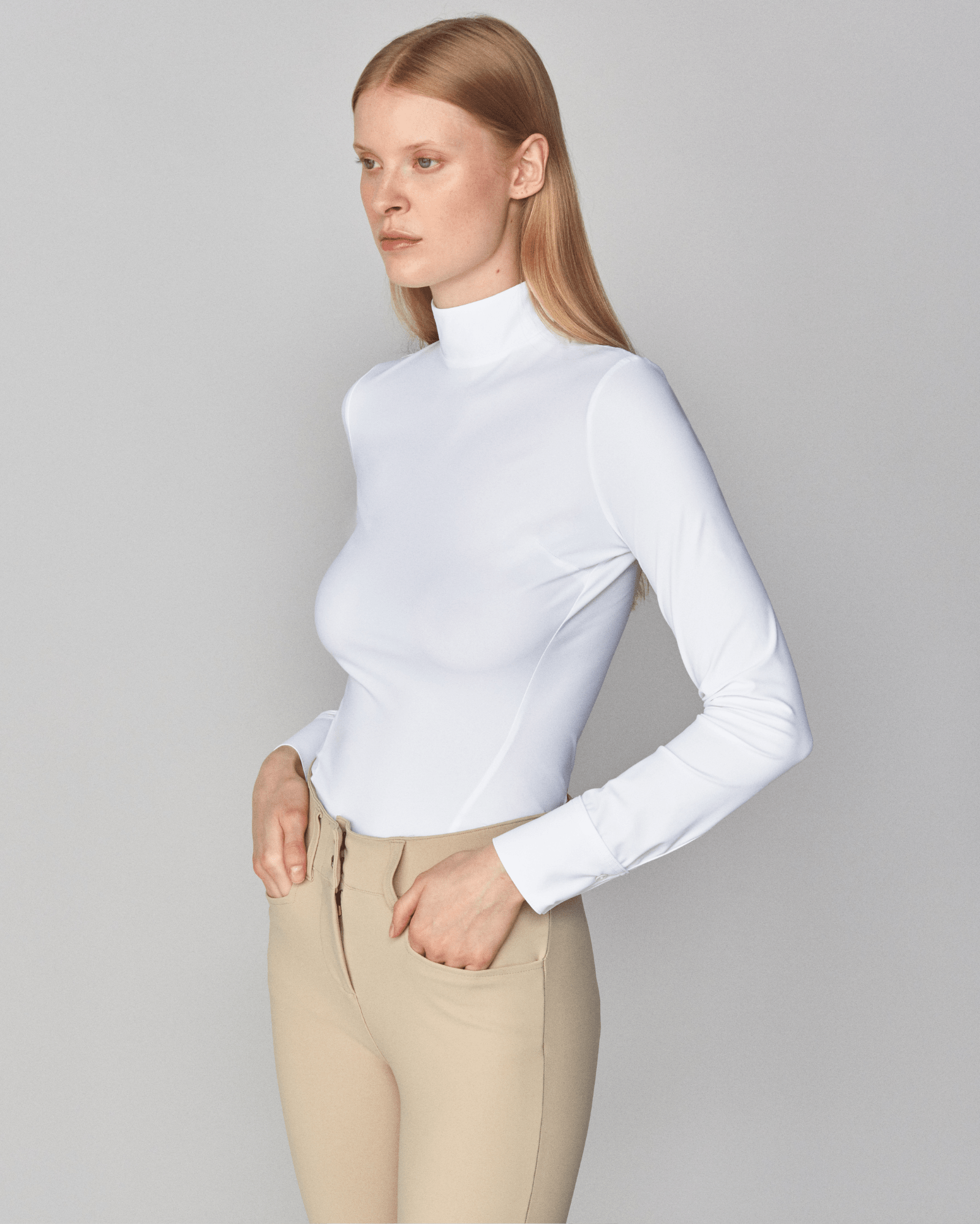 Yagya Timeless Show Shirt Solid - White - Yagya - Equiluxe Tack