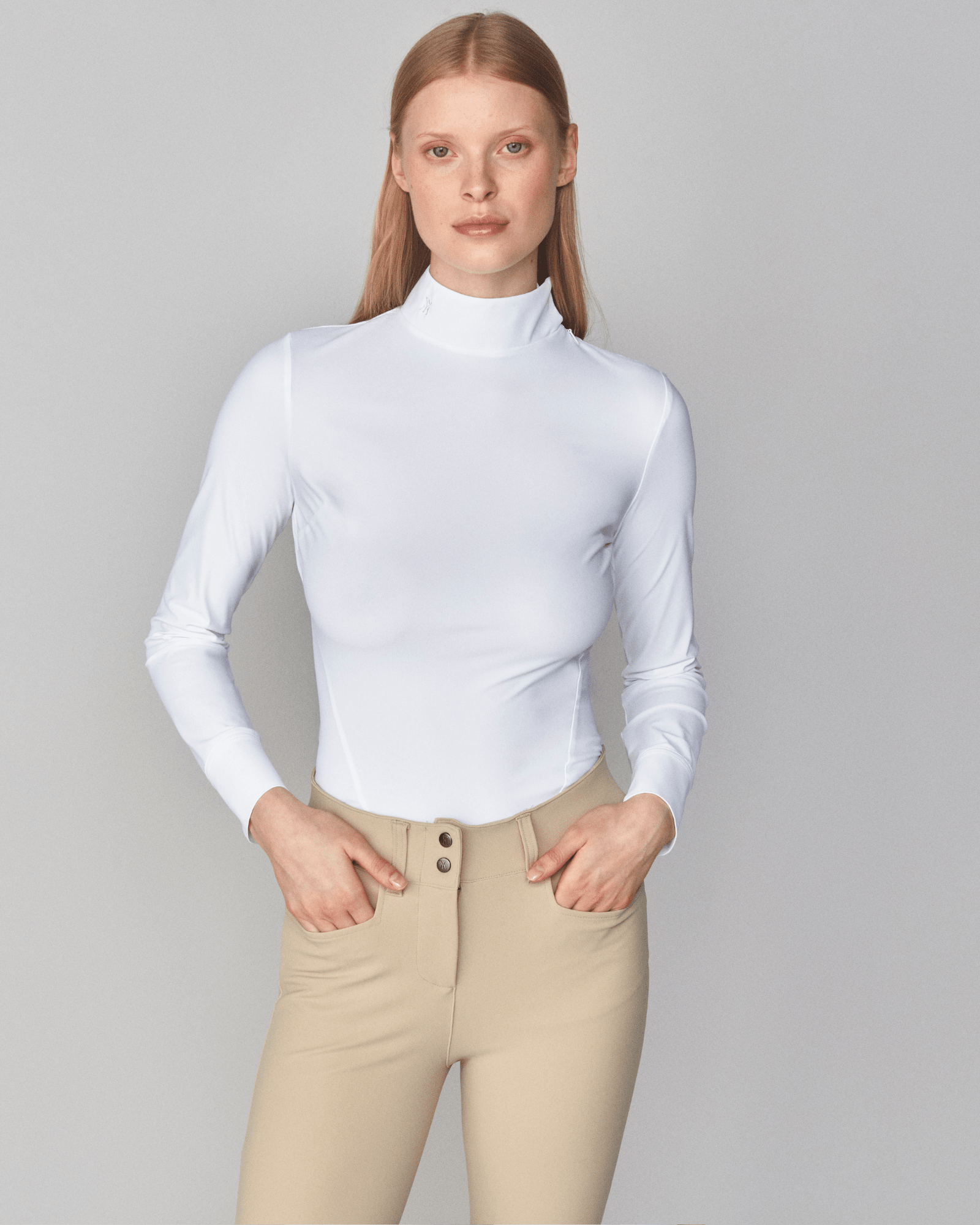 Yagya Timeless Show Shirt Solid - White - Yagya - Equiluxe Tack