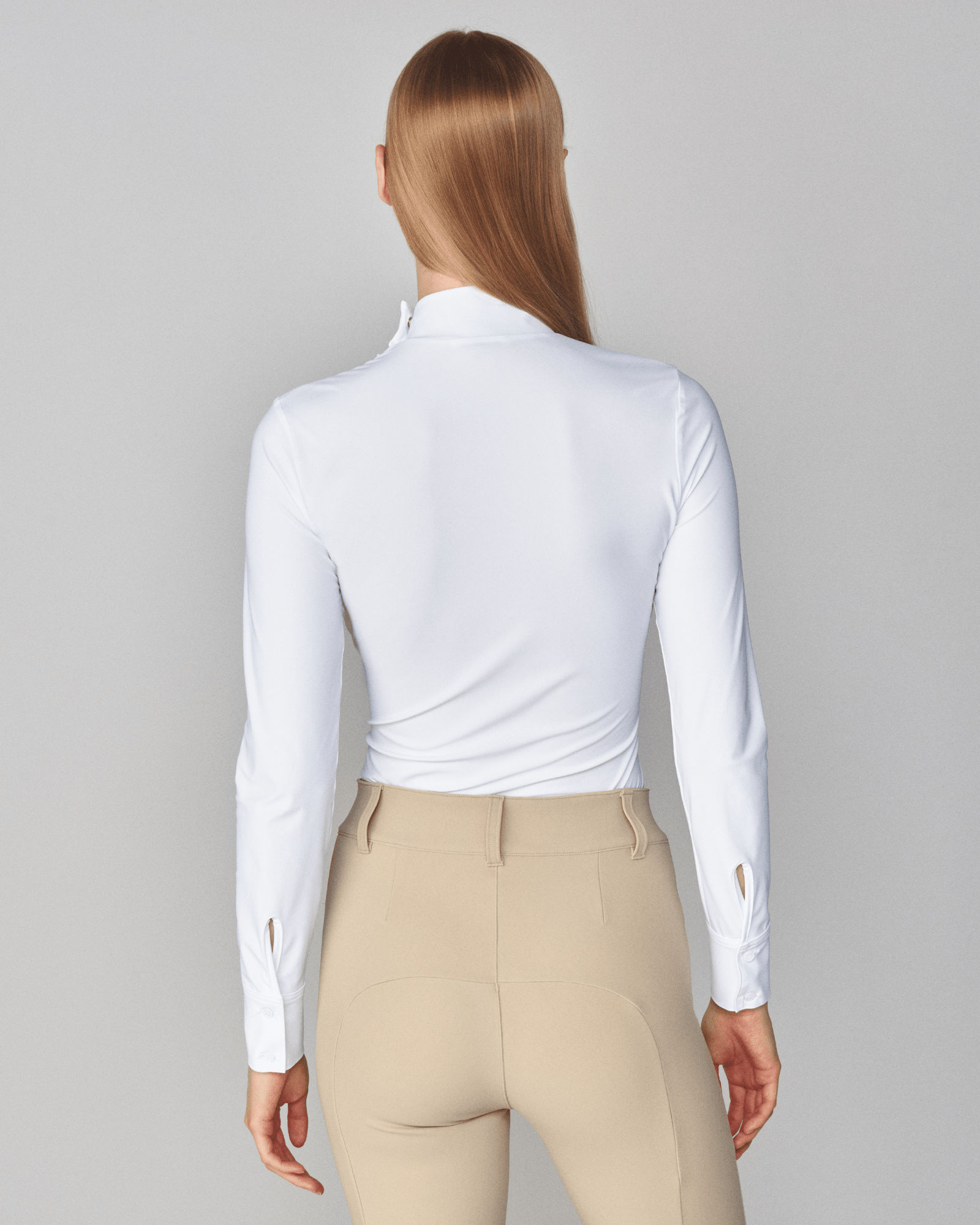 Yagya Timeless Show Shirt Solid - White - Yagya - Equiluxe Tack