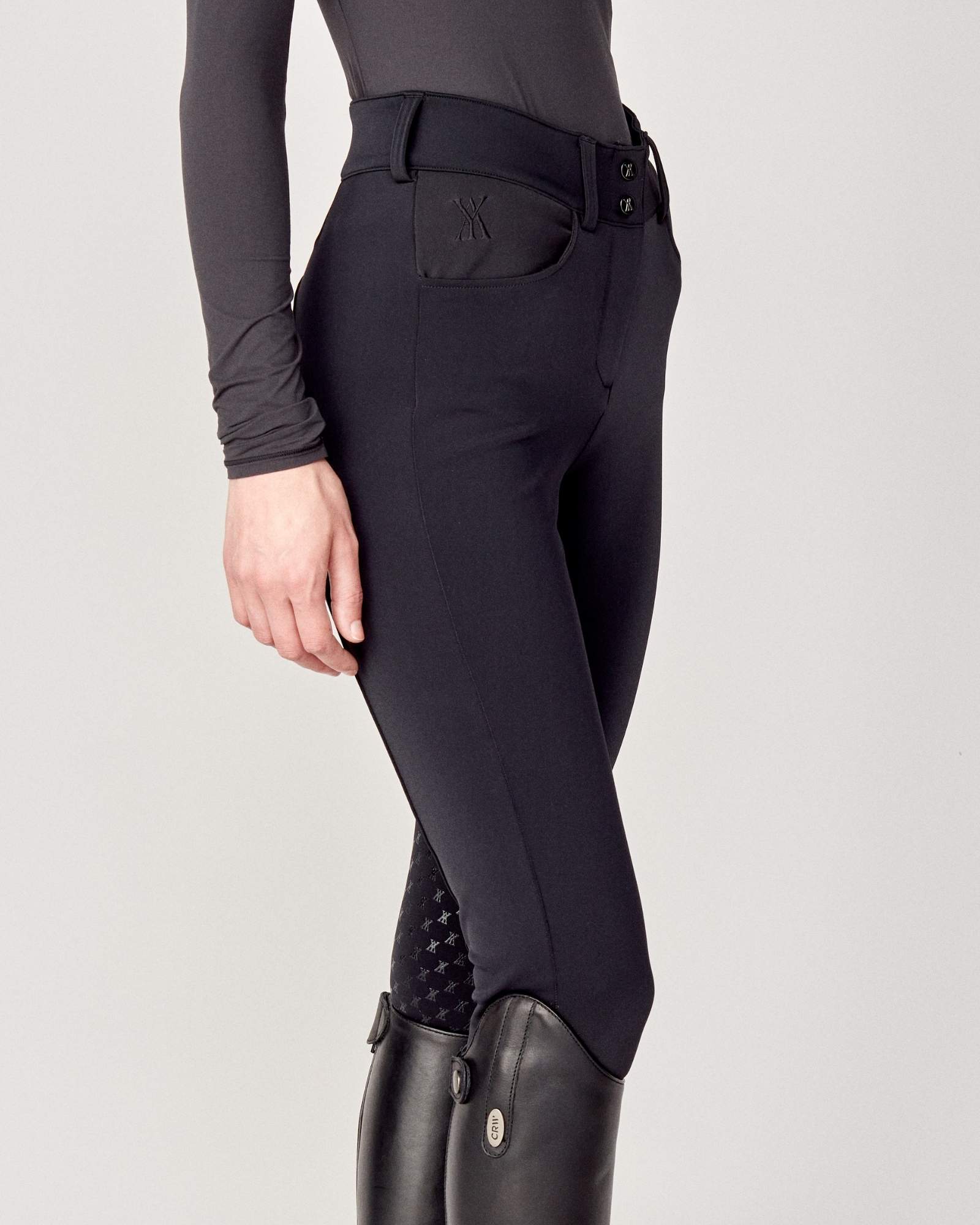 Yagya Winter Compression Breeches Black - Yagya - Equiluxe Tack