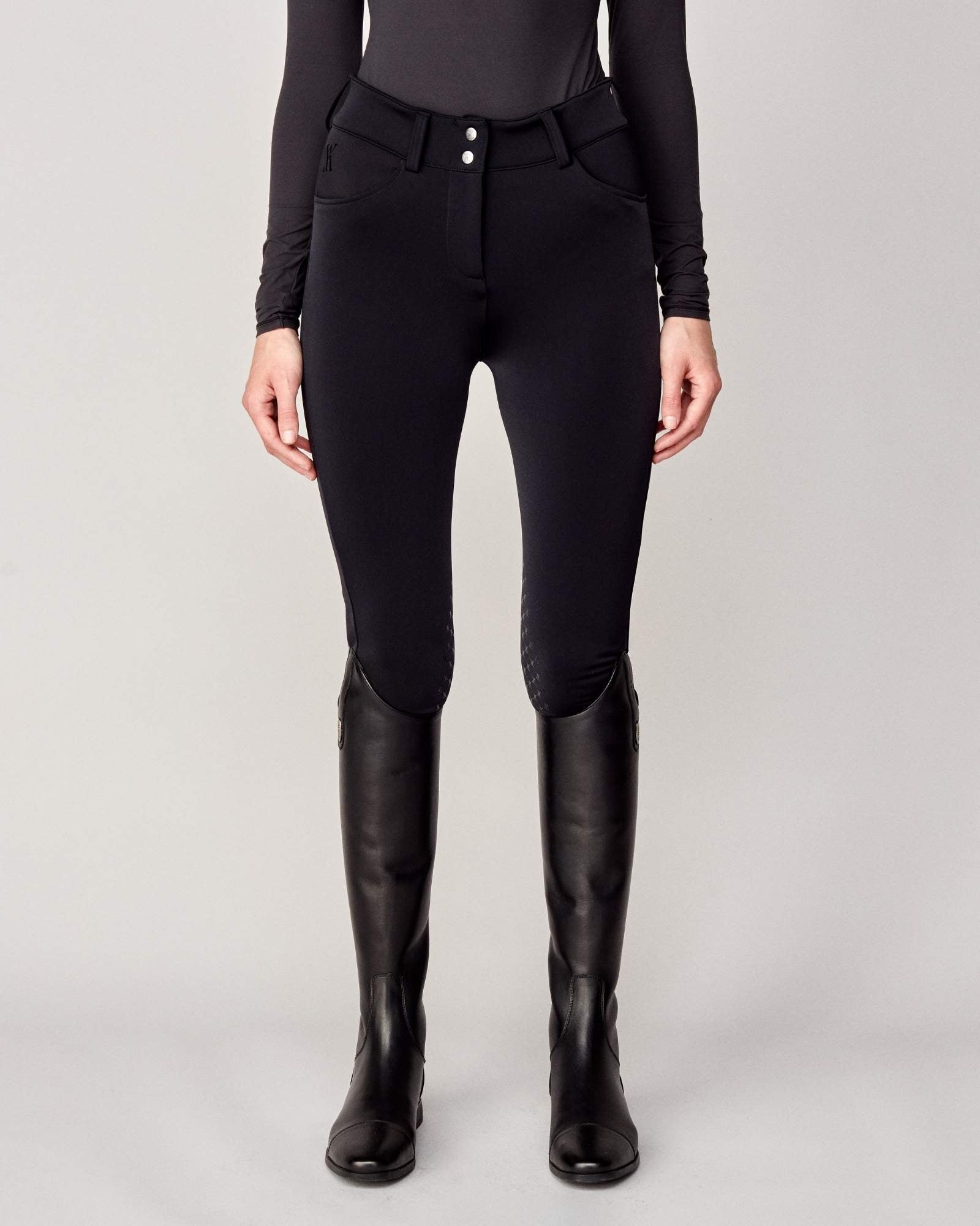 Yagya Winter Compression Breeches Black - Yagya - Equiluxe Tack