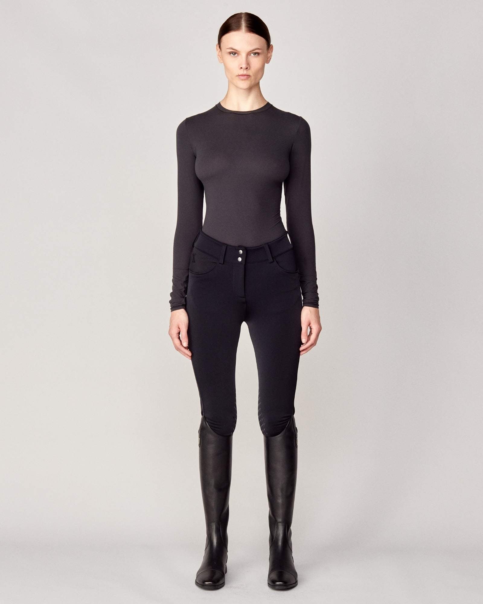 Yagya Winter Compression Breeches Black - Yagya - Equiluxe Tack