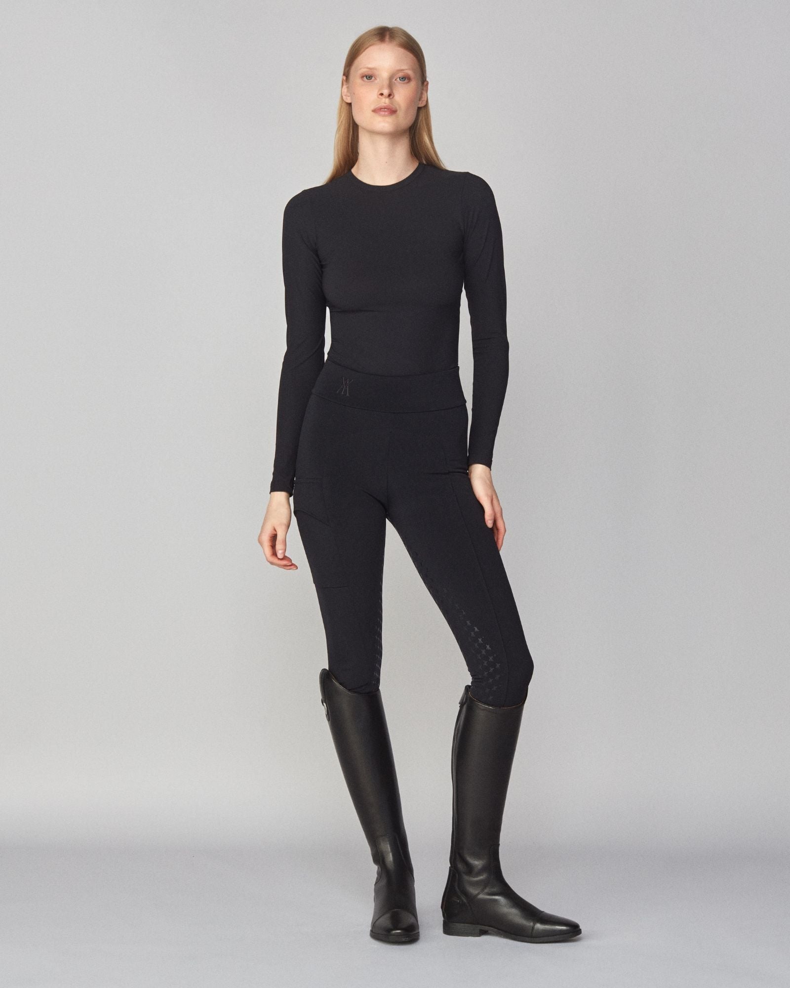 Yagya Winter Pull - On Breeches - Black - Yagya - Equiluxe Tack