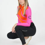 ZOYA Ventilated Long Sleeve Shirt - Pink & Orange - Equestrian Club - Equiluxe Tack