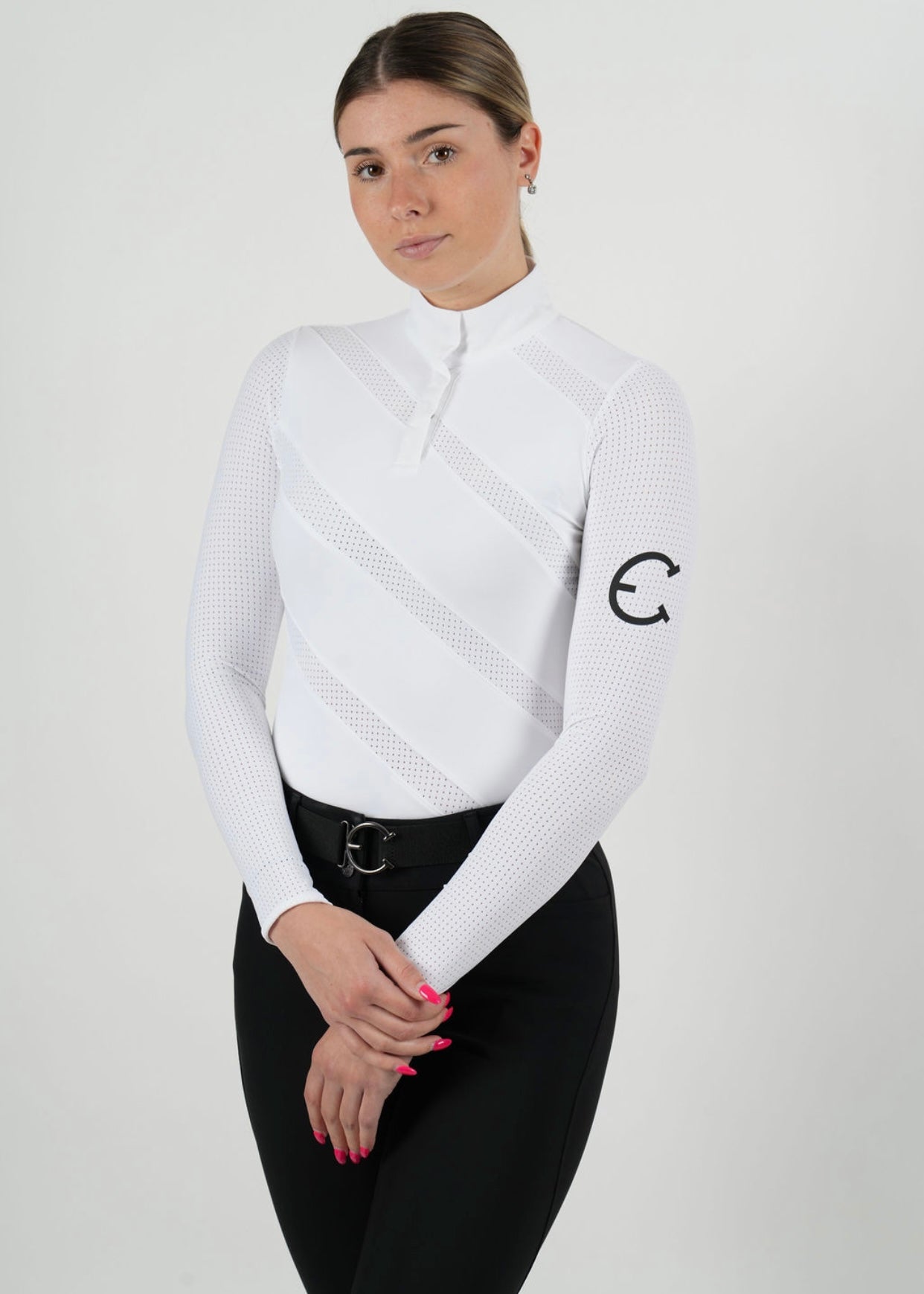 ZOYA Ventilated Long Sleeve Show Shirt - Equestrian Club - Equiluxe Tack