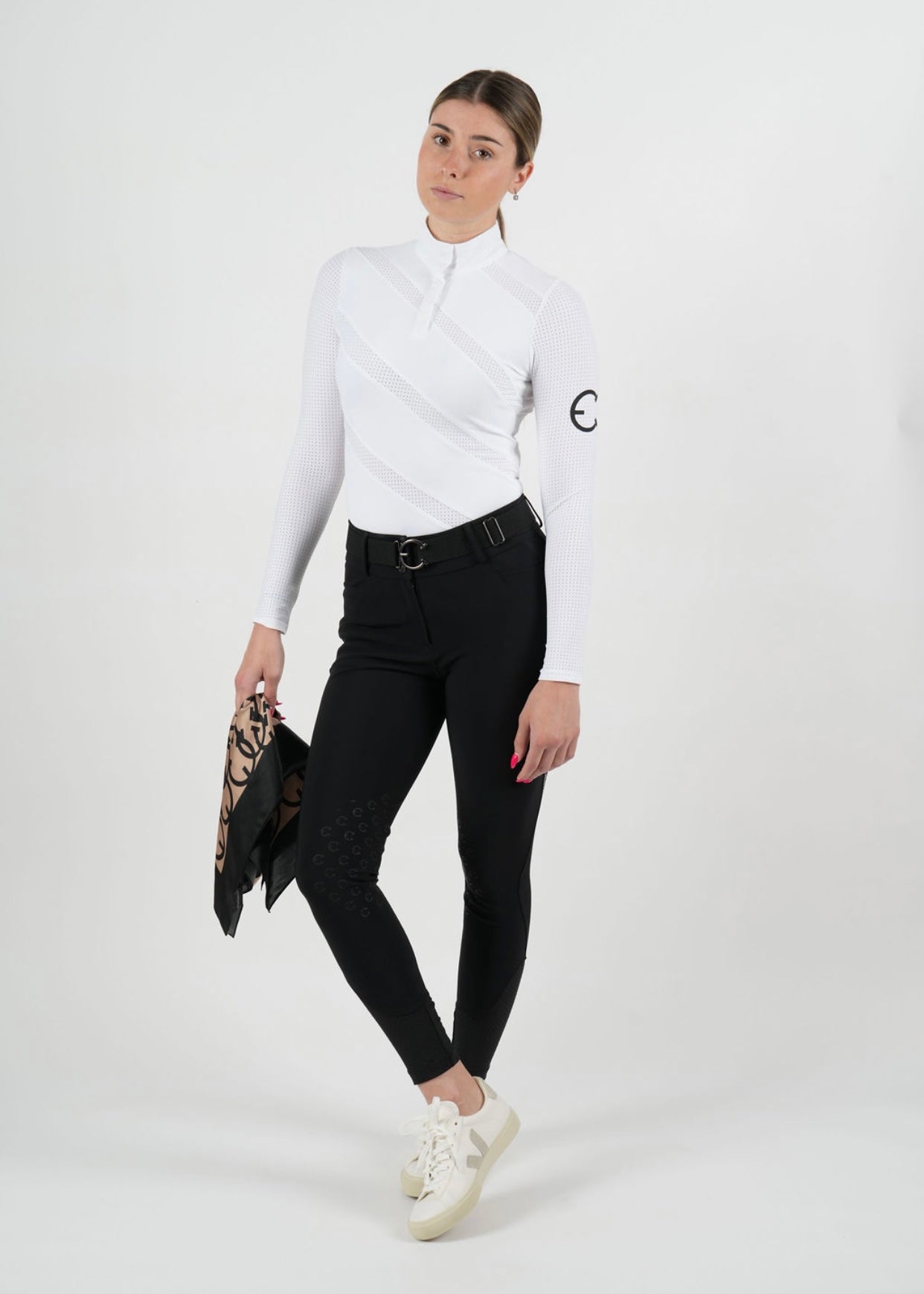 ZOYA Ventilated Long Sleeve Show Shirt - Equestrian Club - Equiluxe Tack