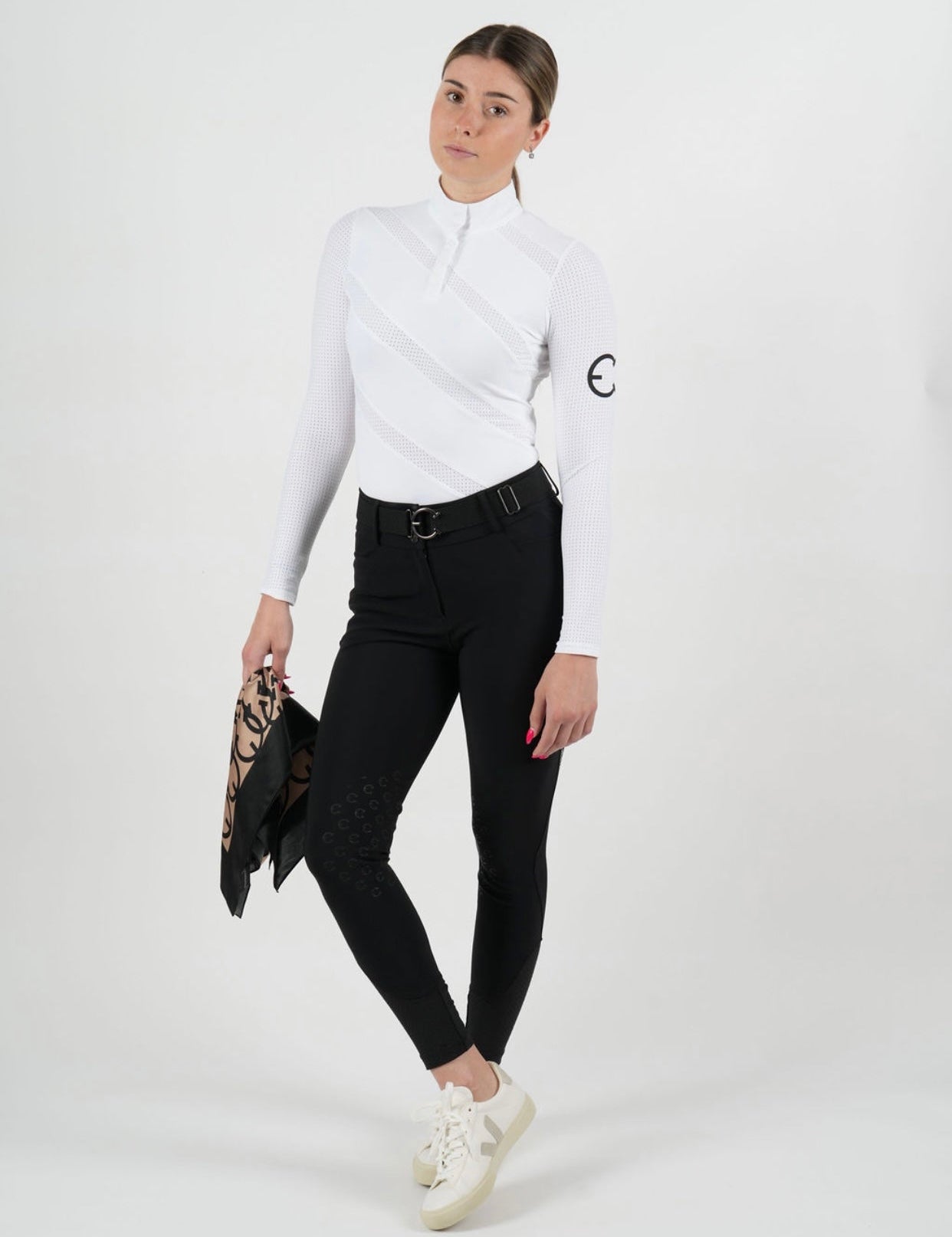 ZOYA Ventilated Long Sleeve Show Shirt - Equestrian Club - Equiluxe Tack