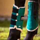 Teal Brushing Boots