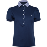 Rönner Acasia Polo-Shirt | Navy Pinstriped | High Tech