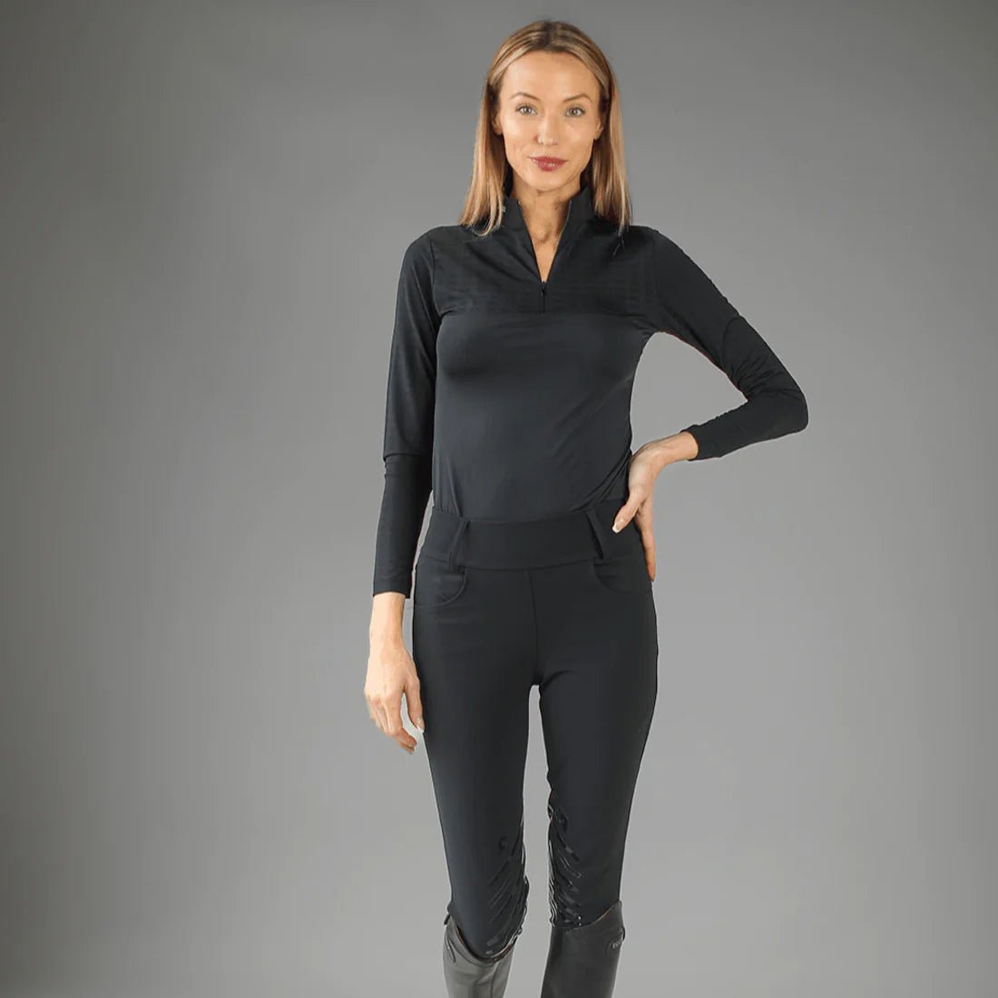 Armateq BLACK - ULTRA BREATHABLE LONG SLEEVE SHIRT - ARMATEQ - Equiluxe Tack
