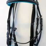 Black Colored Padding Fancy Stitched Leather Bridles - Equiluxe Tack - Equiluxe Tack