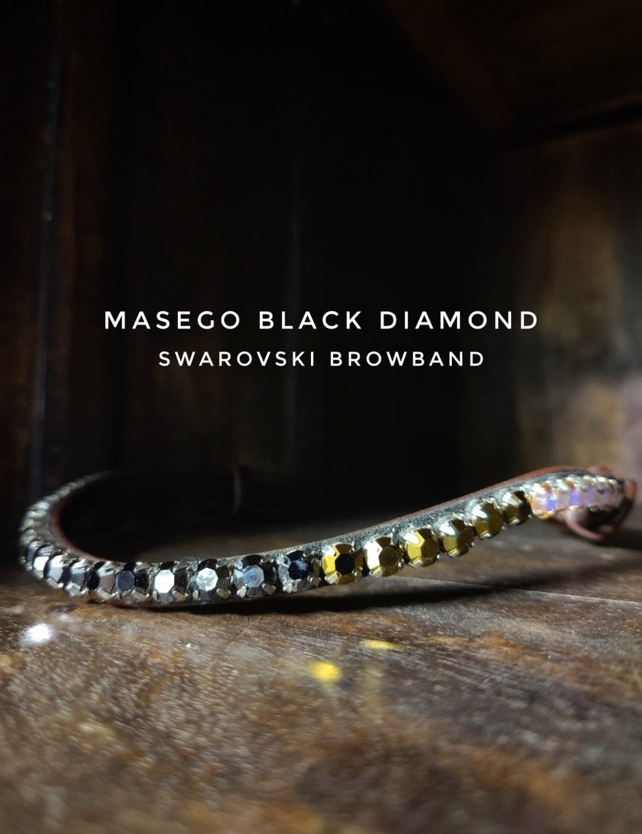 Masego Black Diamond Swarovski Browband - MASEGO horsewear - Equiluxe Tack