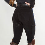 Blue & Black Denim Jean Jeggings Riding Tights - Equiluxe Tack