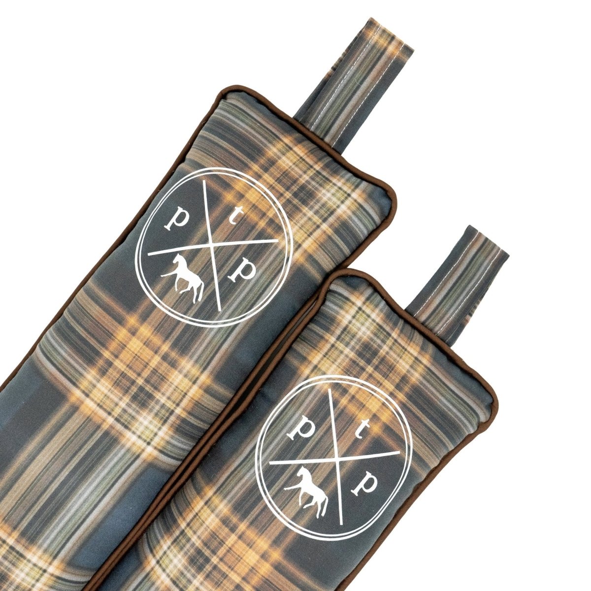 Blue/Brown Plaid Boot Tree Stuffers - Equiluxe Tack