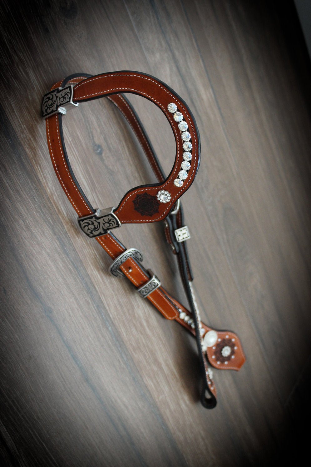 'Cassiel' Western Headstall One Ear Show Bridle - Equiluxe Tack