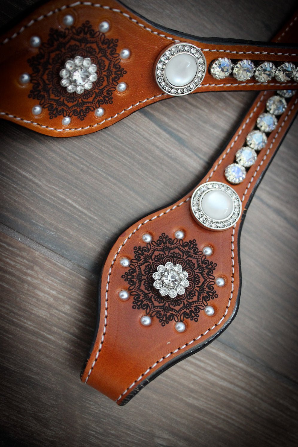'Cassiel' Western Headstall One Ear Show Bridle - Equiluxe Tack