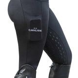 Cavaliere Couture The Grand Prix Full Seat Black Riding Tights - Equiluxe Tack