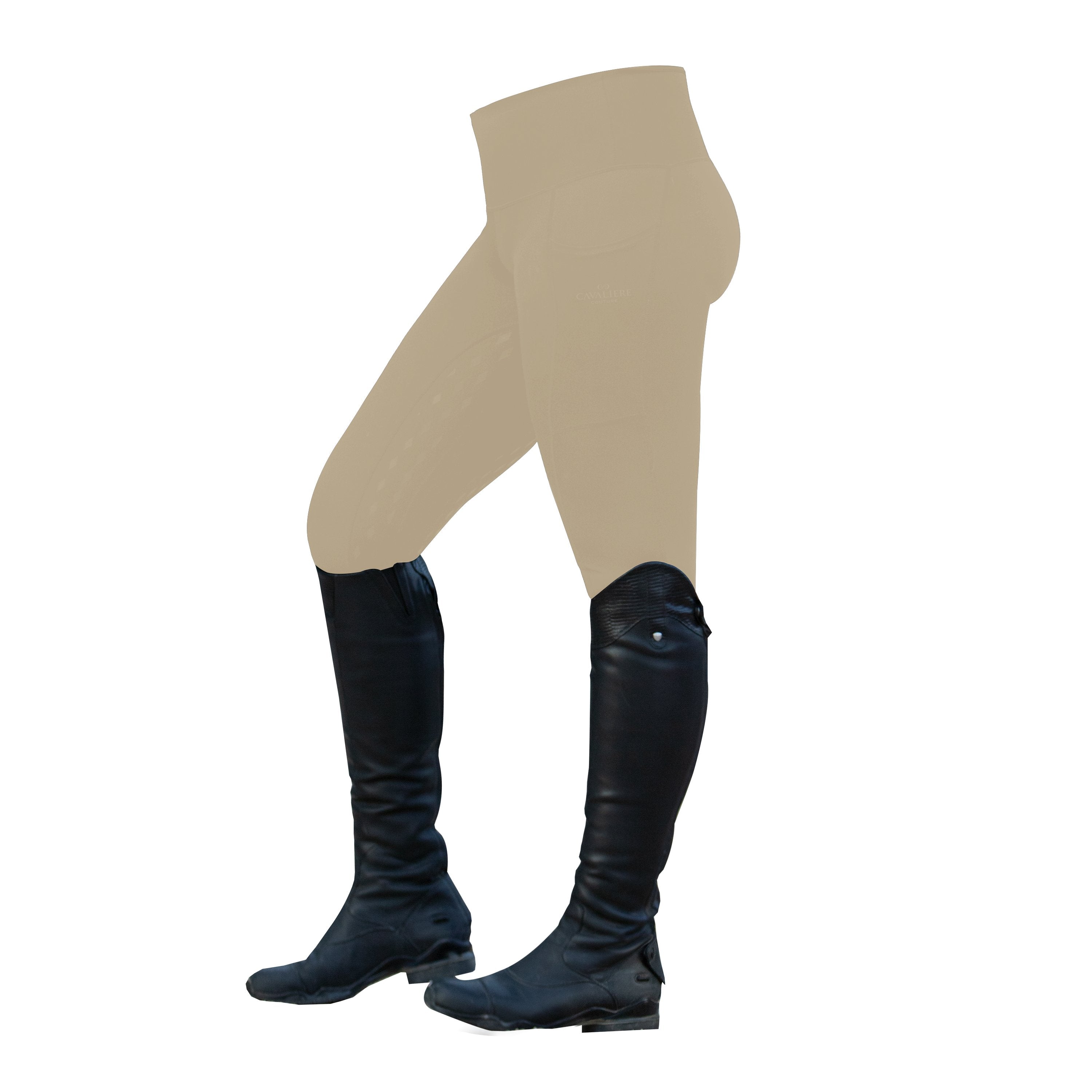 Cavaliere Couture The Oxer Show Riding Tights (Beige) - Cavaliere Couture - Equiluxe Tack