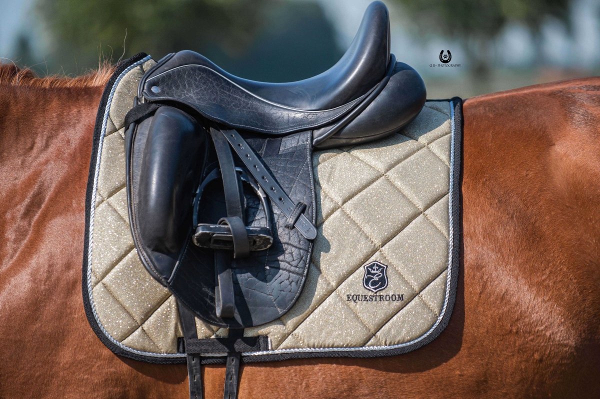 Champagne Saddle Pad Set - Equiluxe Tack