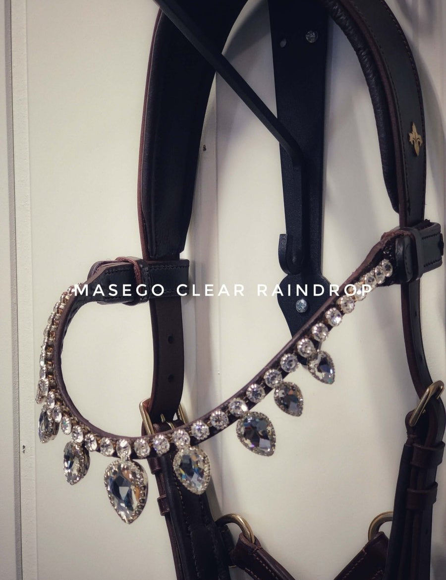 Masego Clear Raindrop Swarovski Browband - MASEGO horsewear - Equiluxe Tack