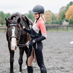 Color Block Long Sleeve - Black/Iron/Apple Butter - Equiluxe Tack