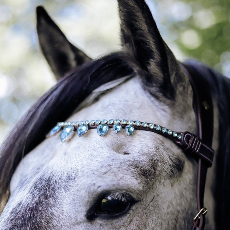 Cool Water Raindrop Browband - Equiluxe Tack