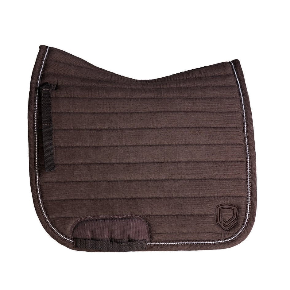 Corduroy Dressage Pad - Brown - Equiluxe Tack