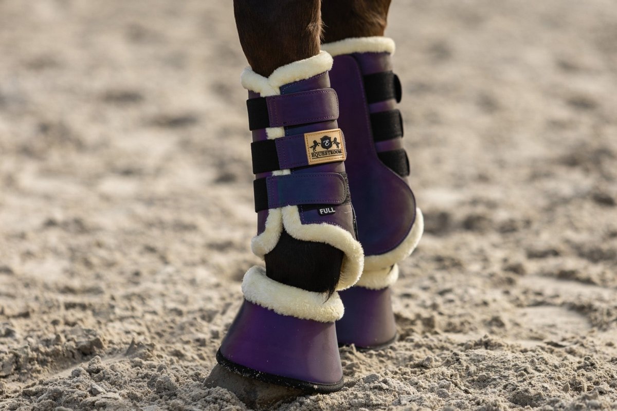 Dark Orchid Brushing Boots - Equiluxe Tack