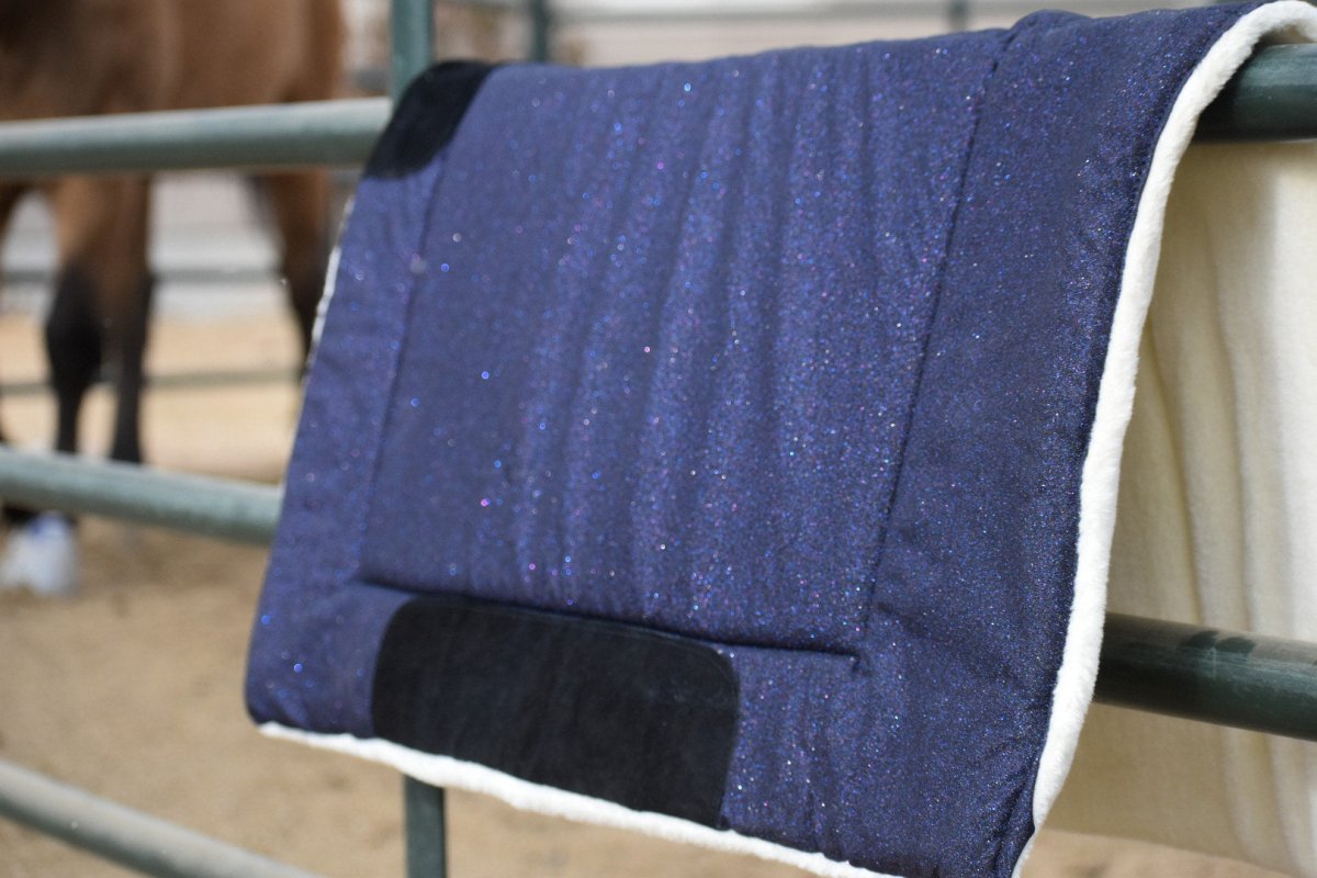 Deep Sapphire Western Saddle Pad - Equiluxe Tack