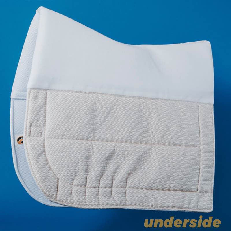 EcoGold CoolFit Shimmable Dressage Saddle Pad - EcoGold - Equiluxe Tack