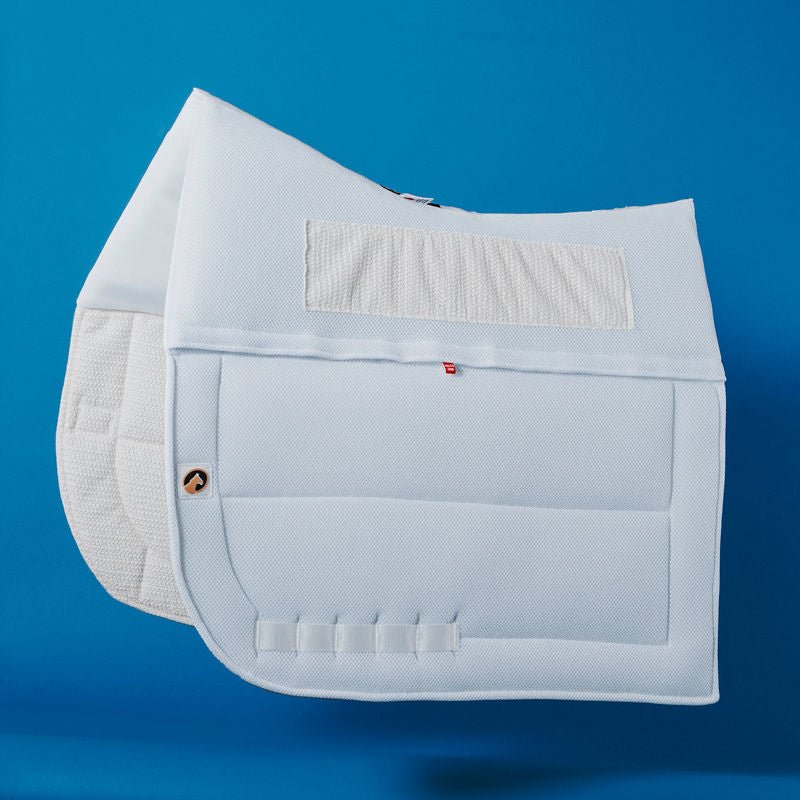 EcoGold CoolFit Shimmable Dressage Saddle Pad - EcoGold - Equiluxe Tack