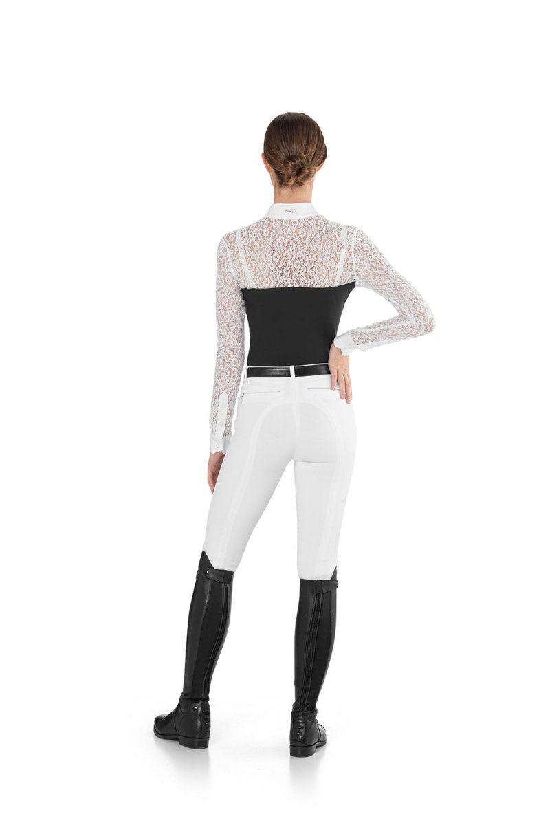 Ego 7 Florentine Black Long Sleeve Show Shirt - Equiluxe Tack