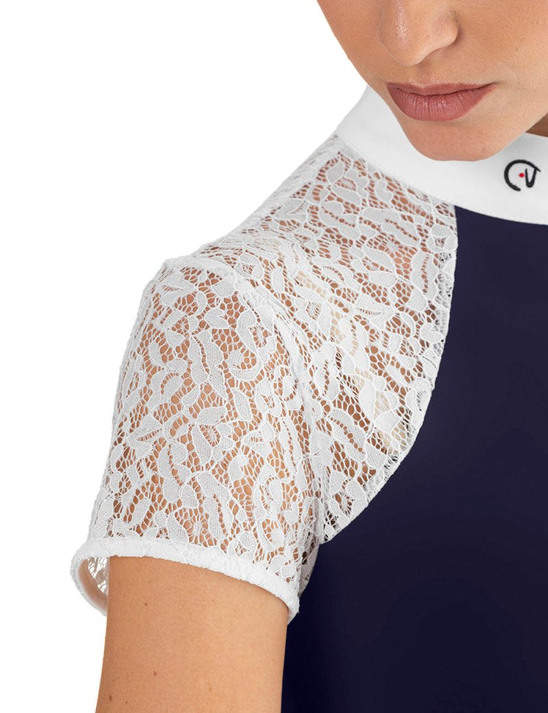 Ego 7 Florentine Navy Short Sleeve Show Shirt - Ego 7 - Equiluxe Tack