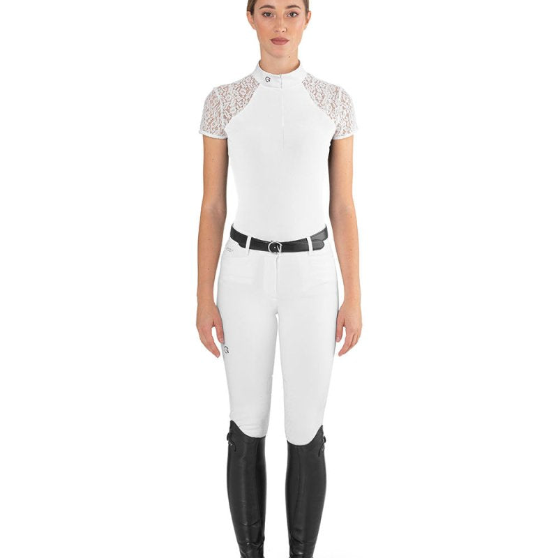 Ego 7 Florentine White Short Sleeve Show Shirt - Equiluxe Tack