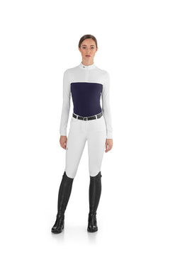 Ego 7 Mesh Navy Long Sleeve Show Shirt - Ego 7 - Equiluxe Tack