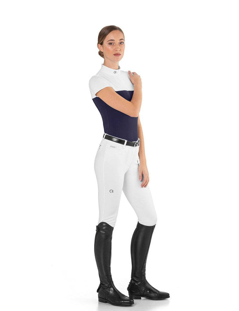 Ego 7 Mesh Navy Short Sleeve Show Shirt - Ego 7 - Equiluxe Tack